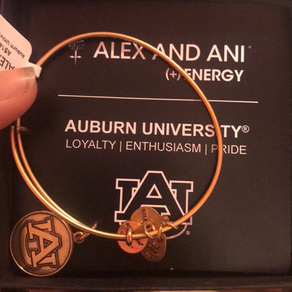 Alex and Ani Auburn University Gold Bracelet